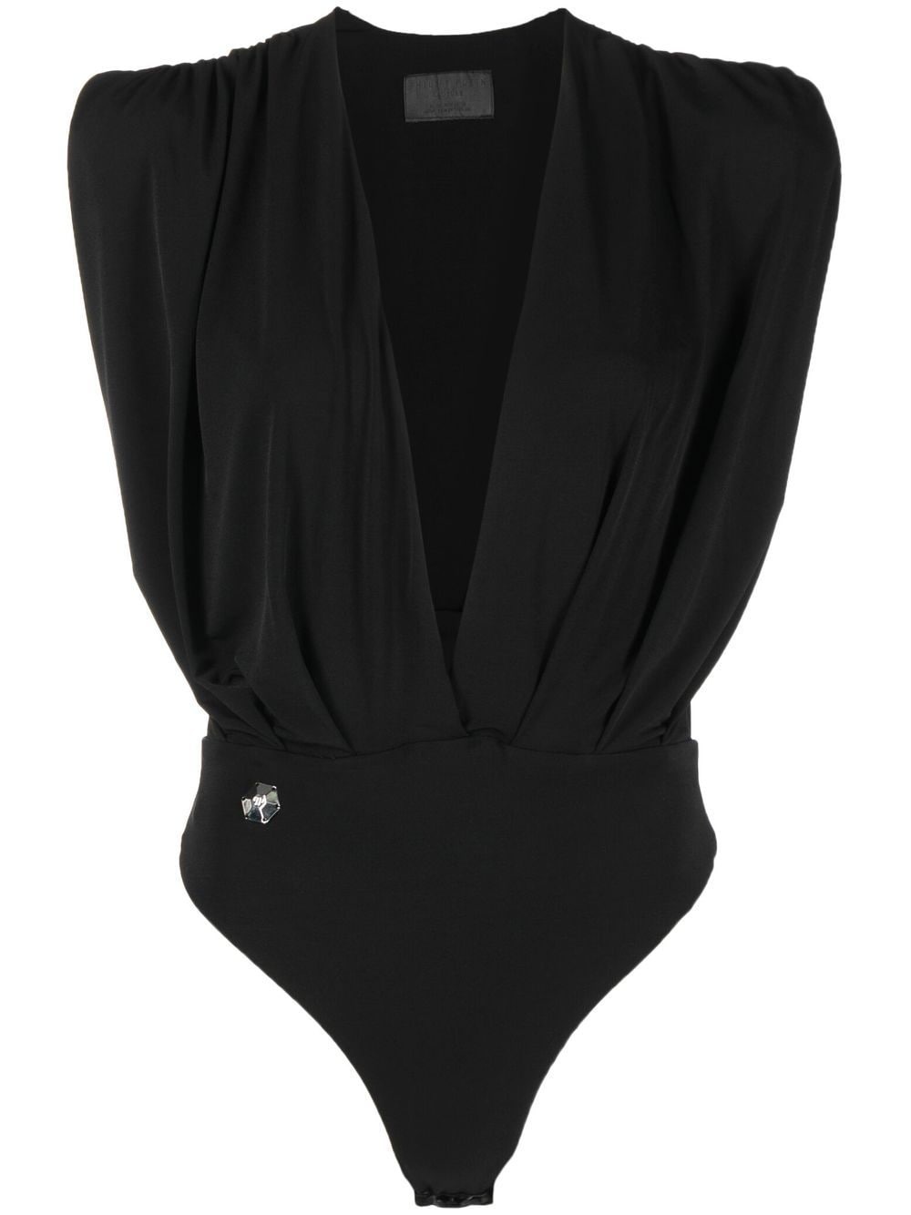 plunging v-neck bodysuit - 1
