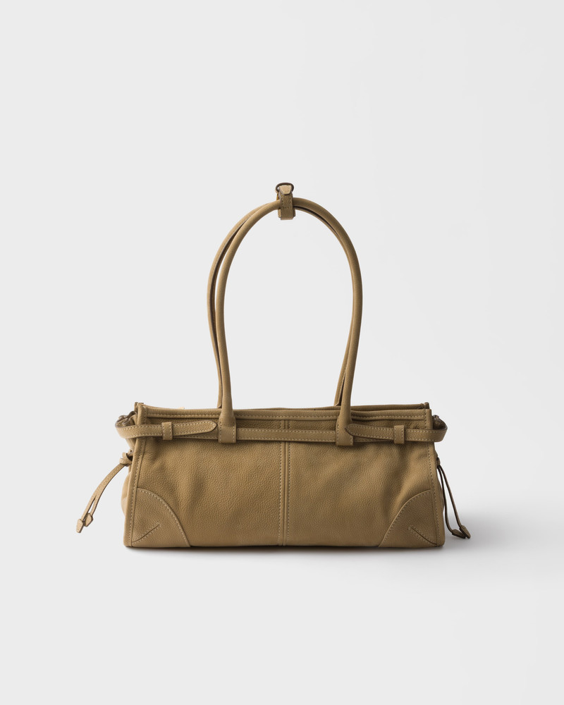 Prada Bonnie medium nubuck leather handbag 4