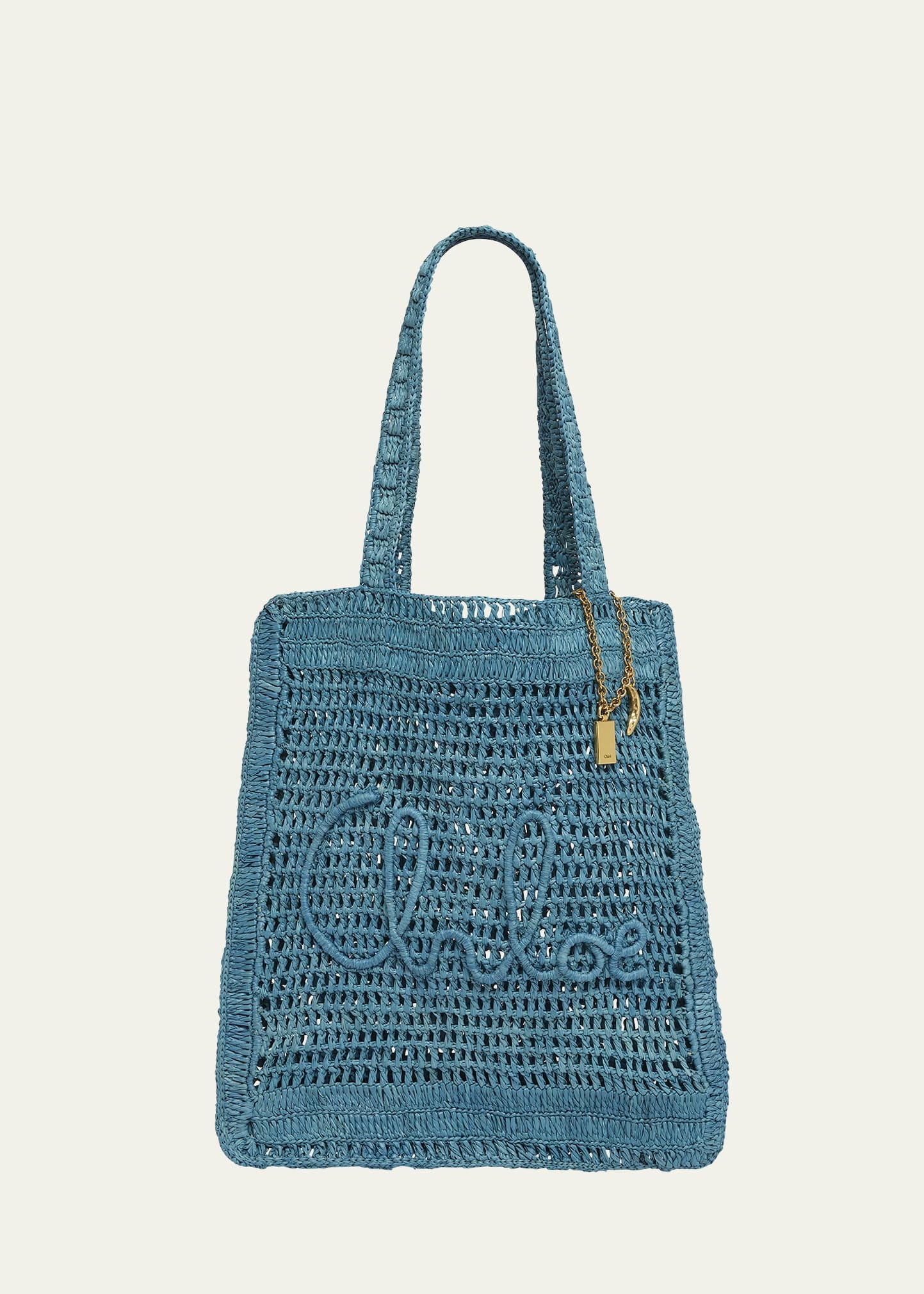 Summer Banana Tote Bag in Crochet Fabric - 1
