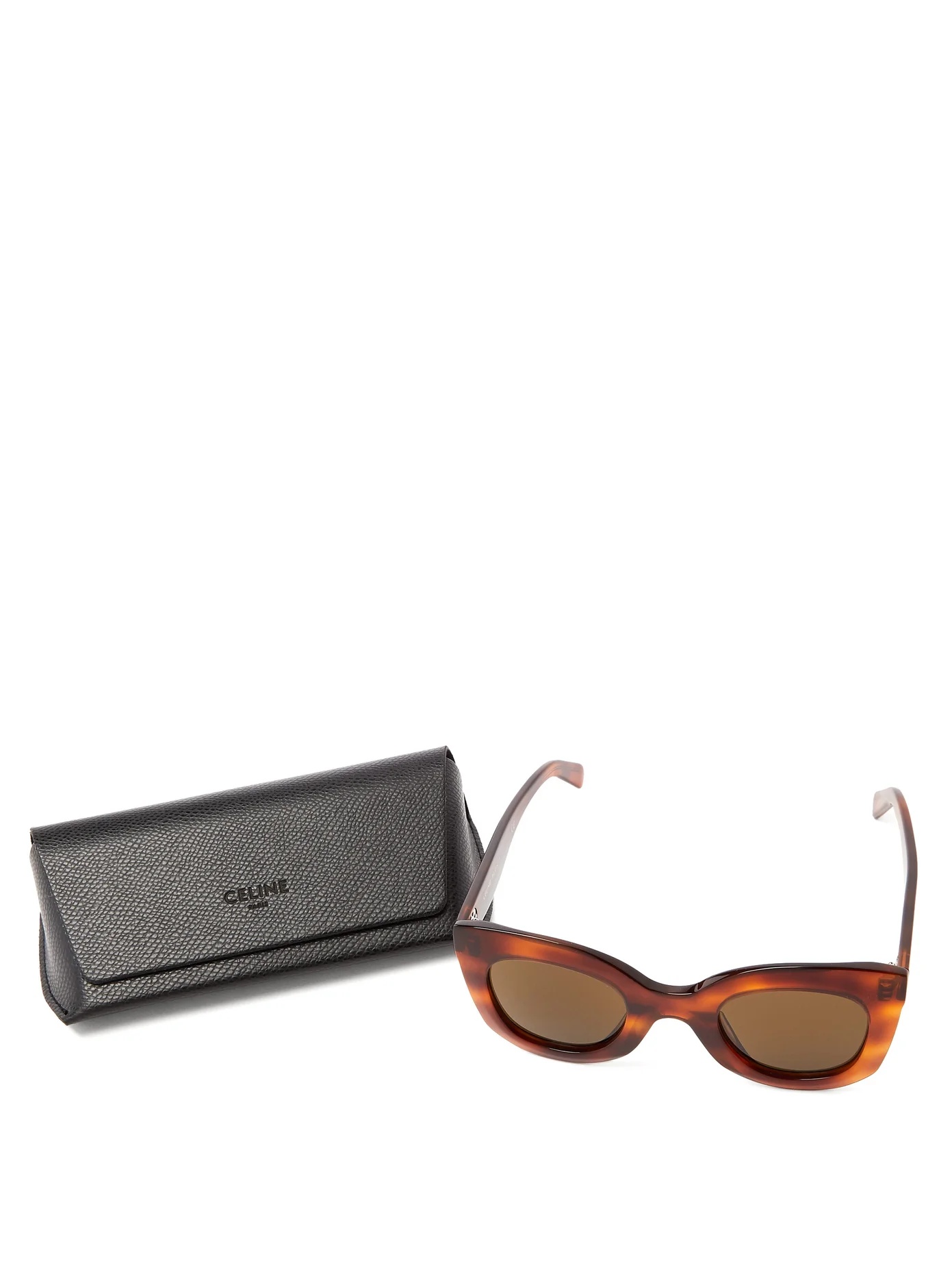 Oversized round tortoiseshell-acetate sunglasses - 5