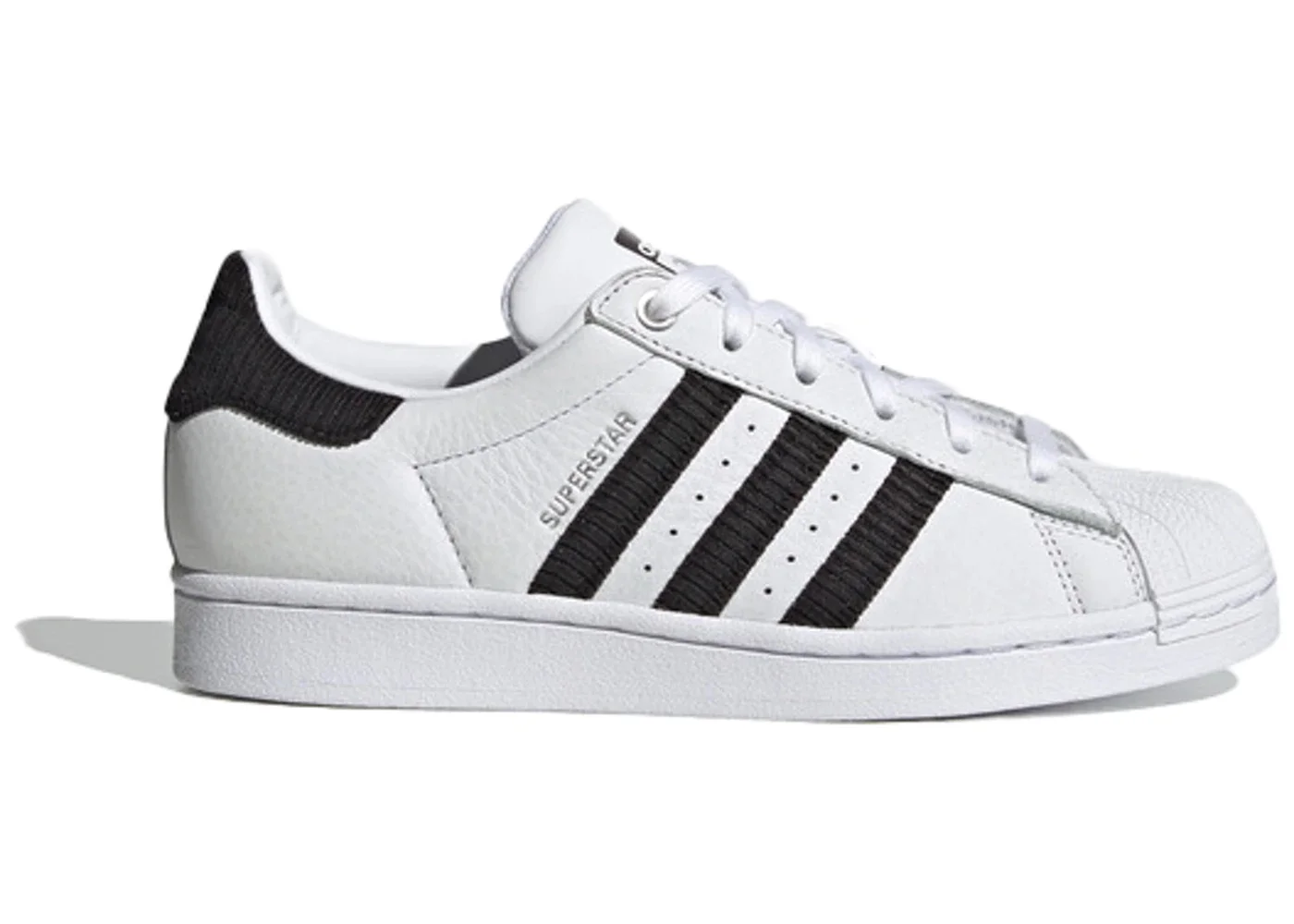 adidas Superstar Black Corduroy Stripes (Women's) - 1