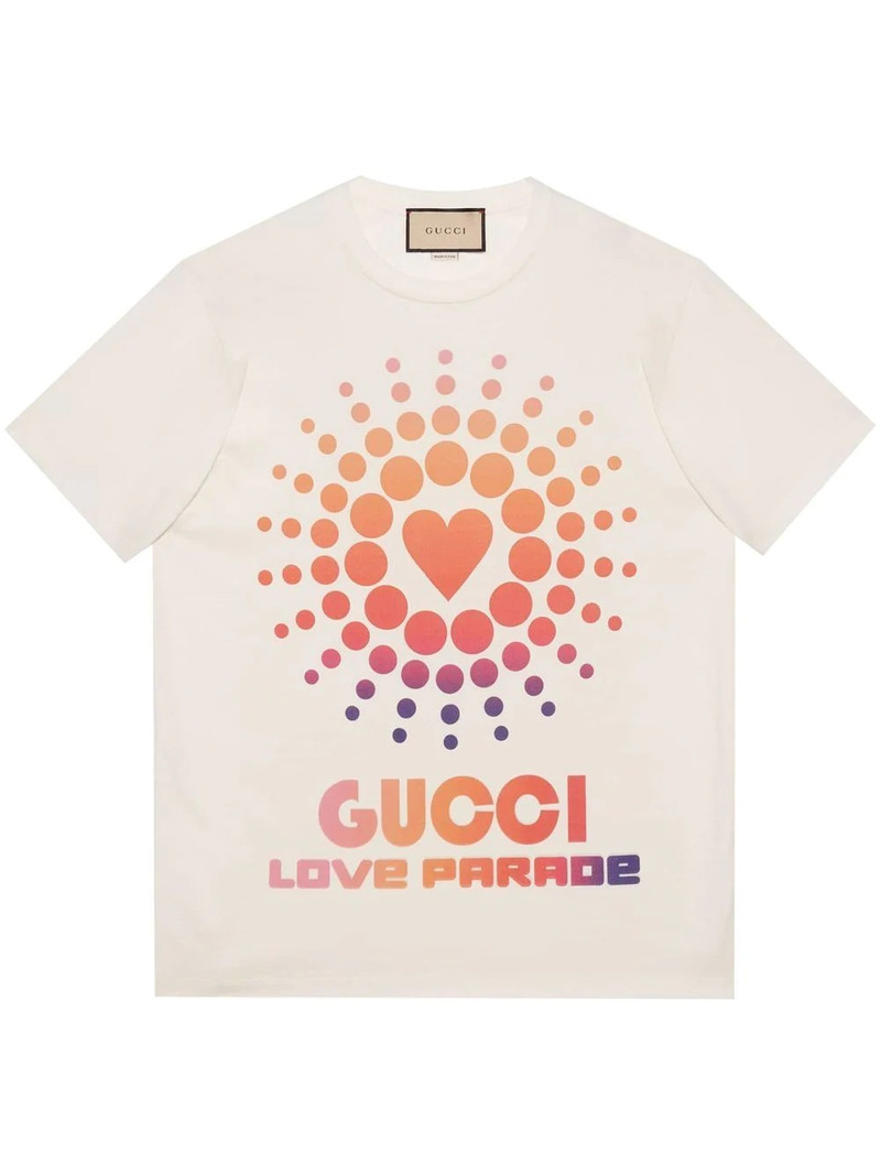 코튼 티셔츠 'Gucci Love Parade 이름 * - 1