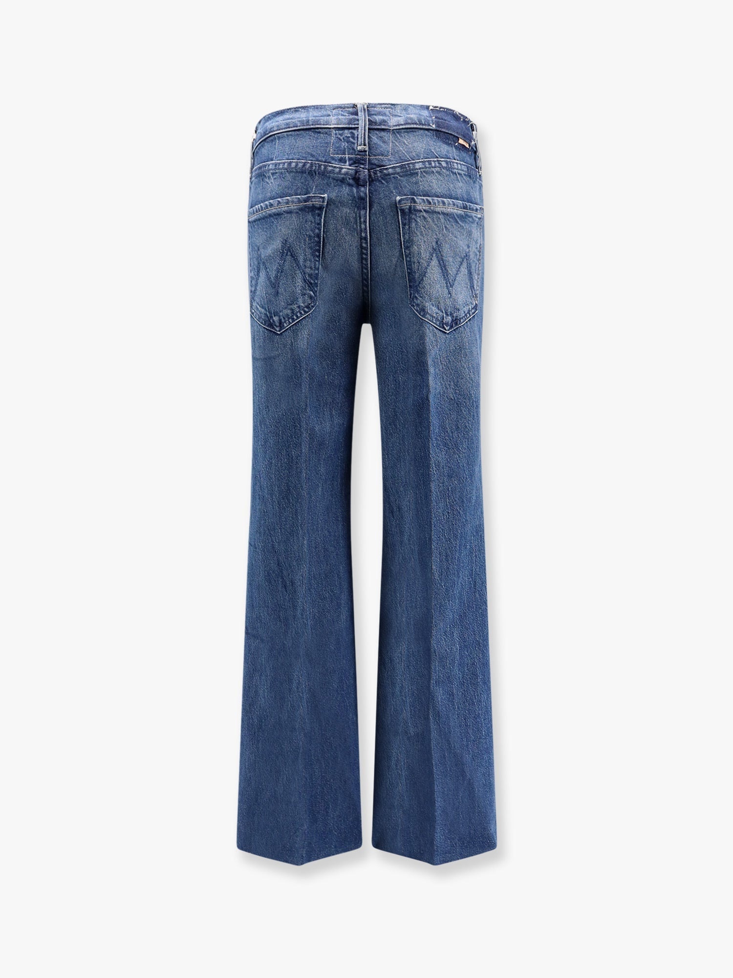デニム・ジーパン MOTHER Cotton blend jeans with embroidered monogram Mother Cotton Blend Jeans Embroidered Monogram | eBay