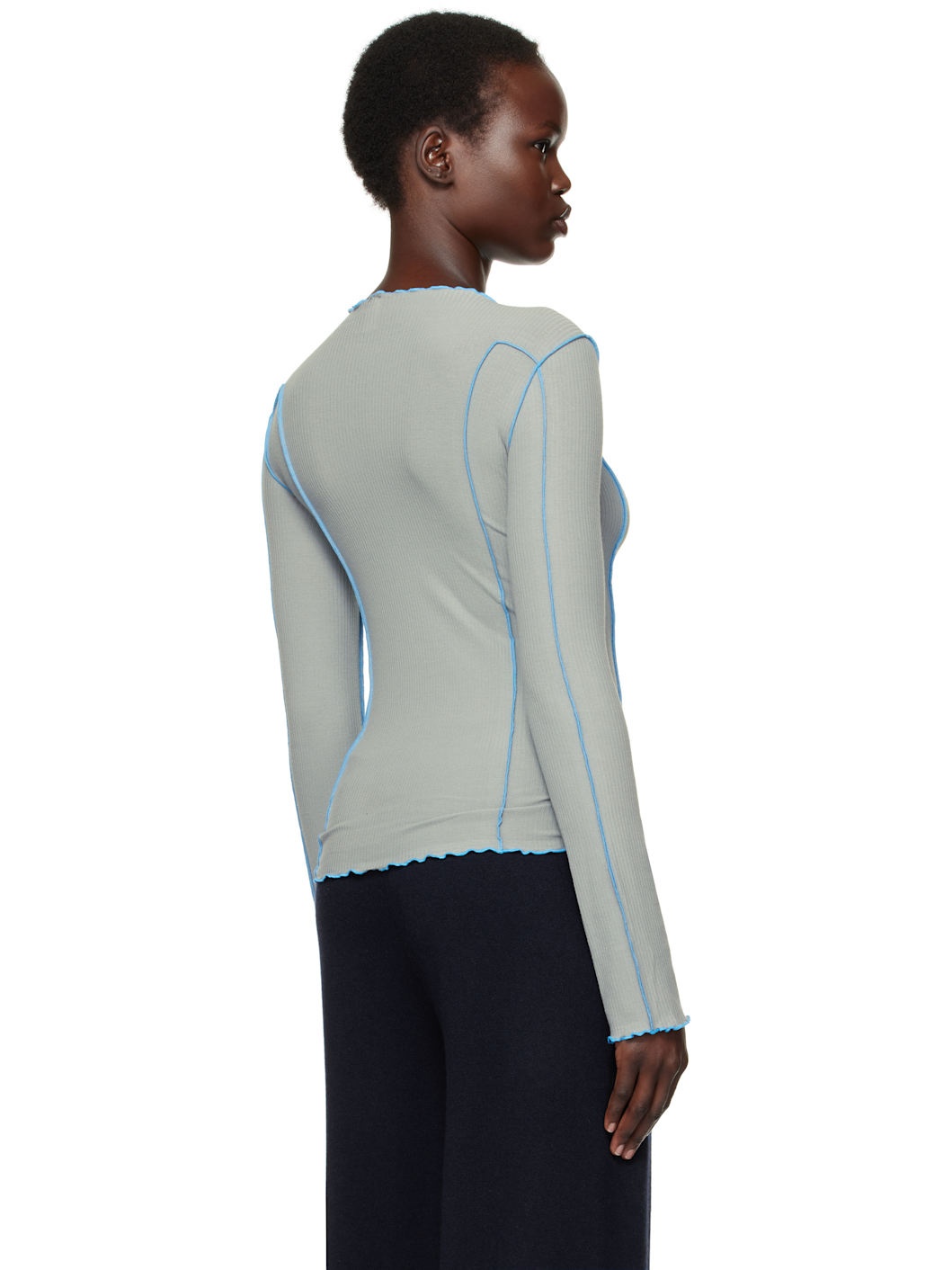 Blue Omato Long Sleeve T-shirt - 3