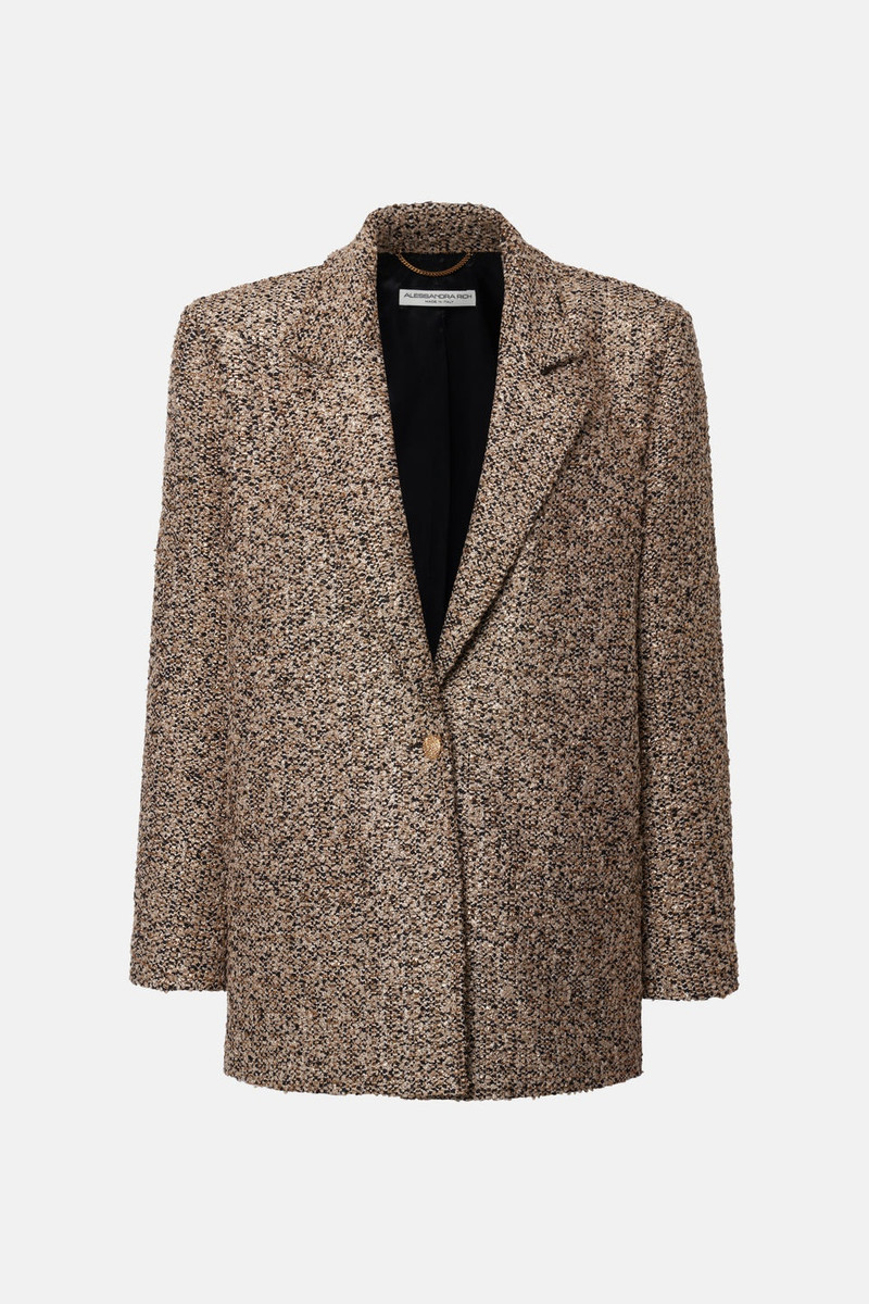 OVERSIZED LUREX TWEED JACKET - 1