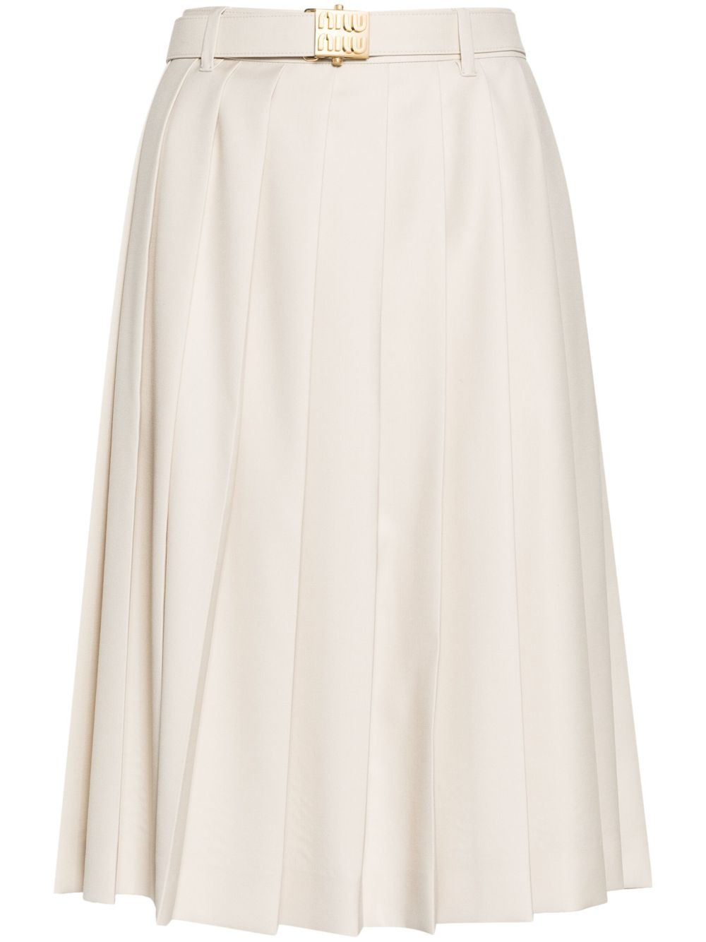 pleated midi skirt - 1