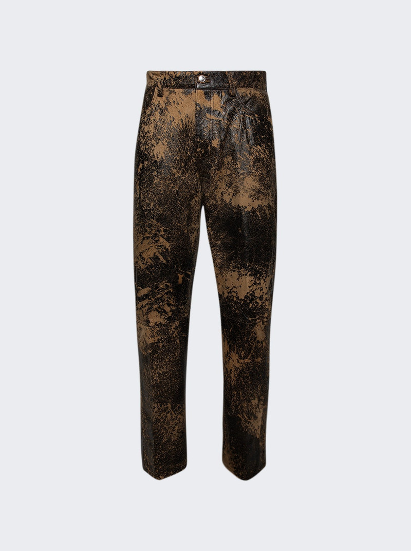 Aged Leather Venice Jeans Brown 1