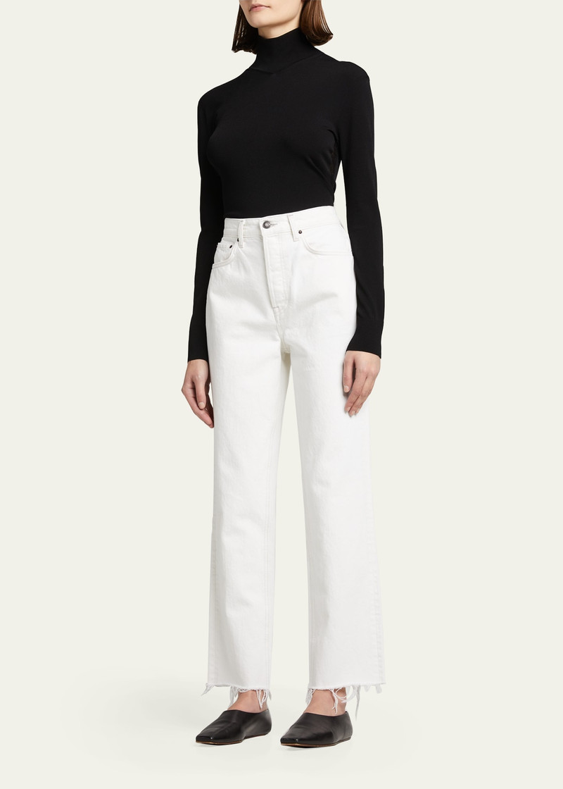 GRLFRND Cassidy Cropped Raw Hem Jeans outlook