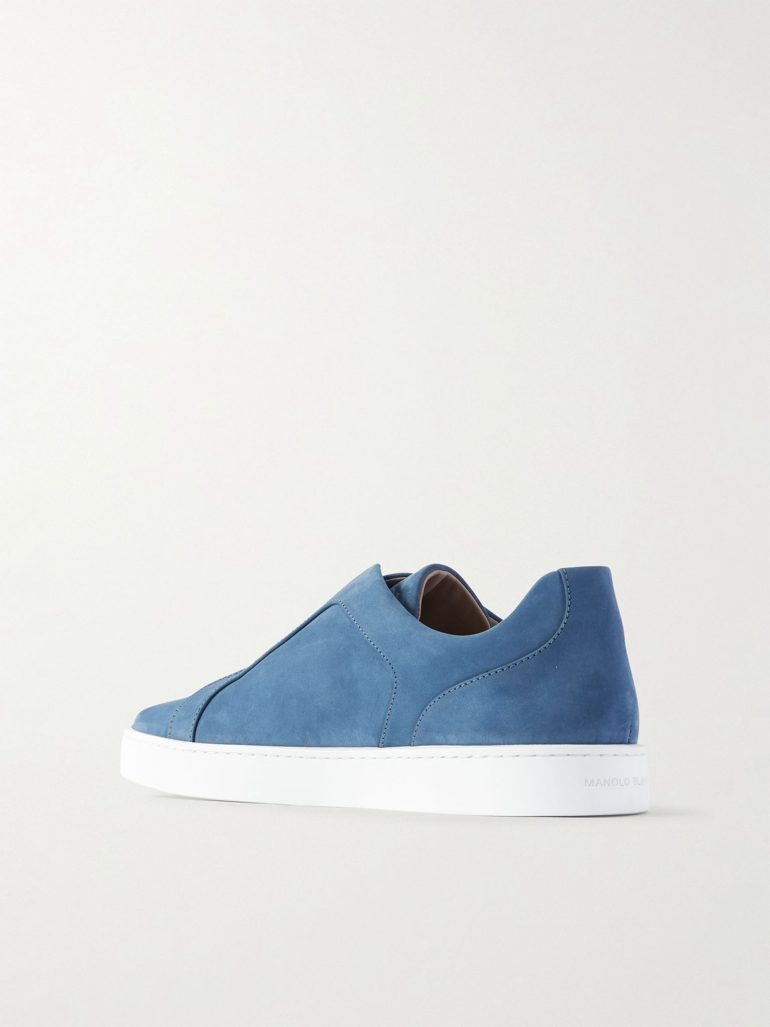Agilio Nubuck Slip-On Sneakers Navy - 4