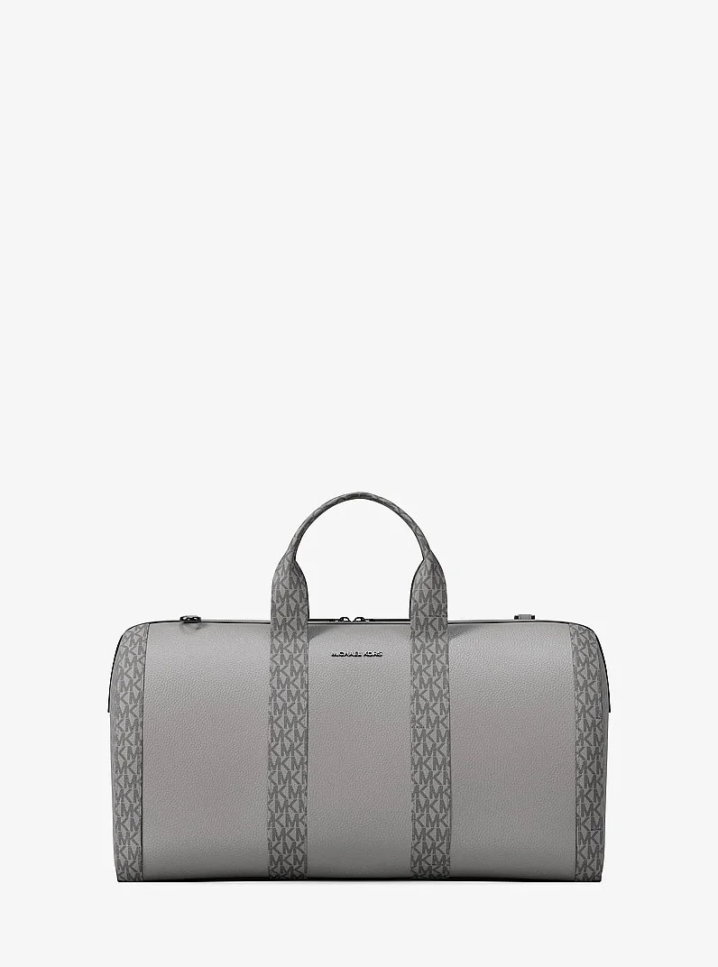 Cooper Pebbled Leather and Signature Logo Duffel Bag - 1