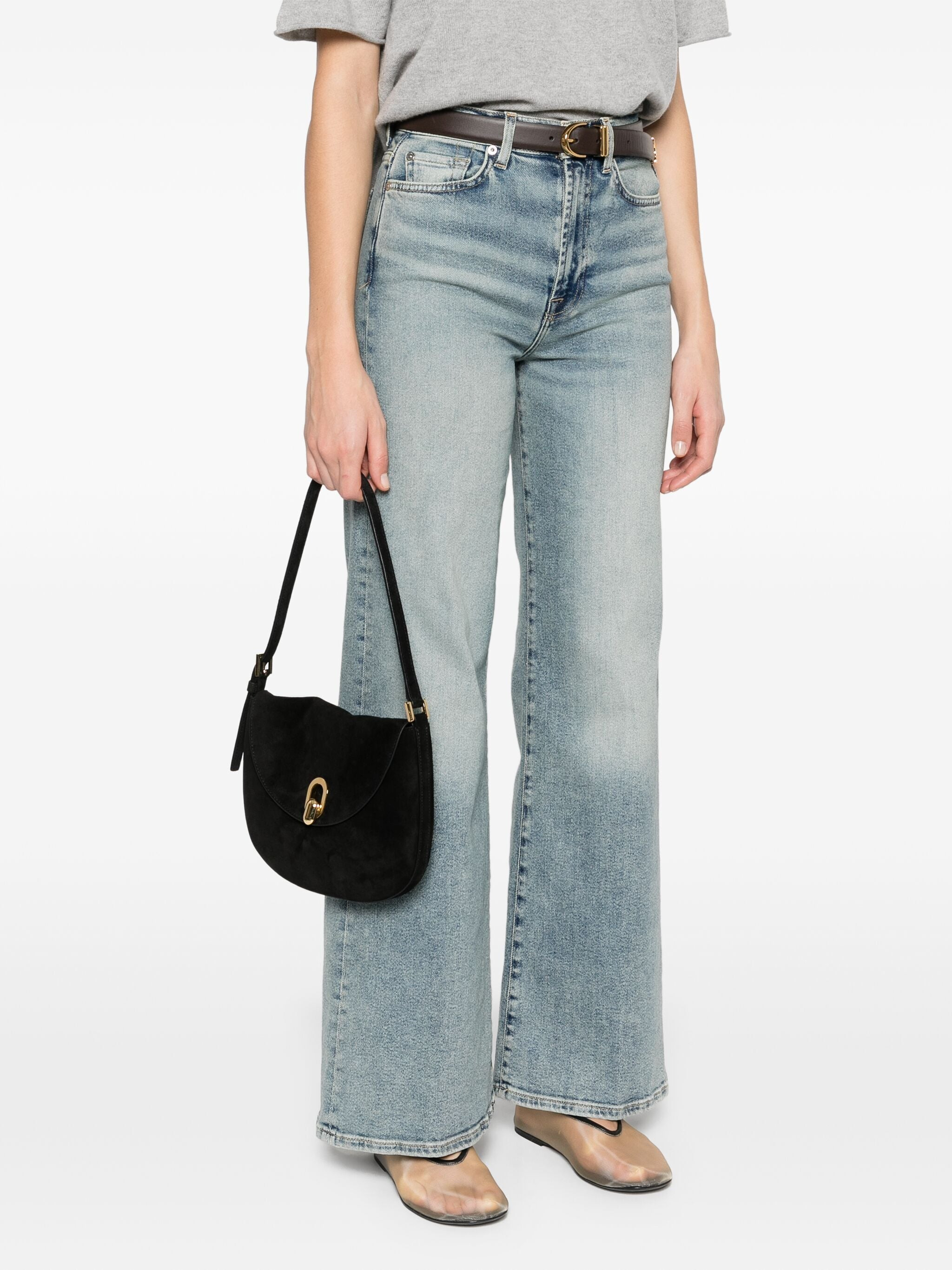 Savette Women Small Tondo Hobo In Suede Bag - 5