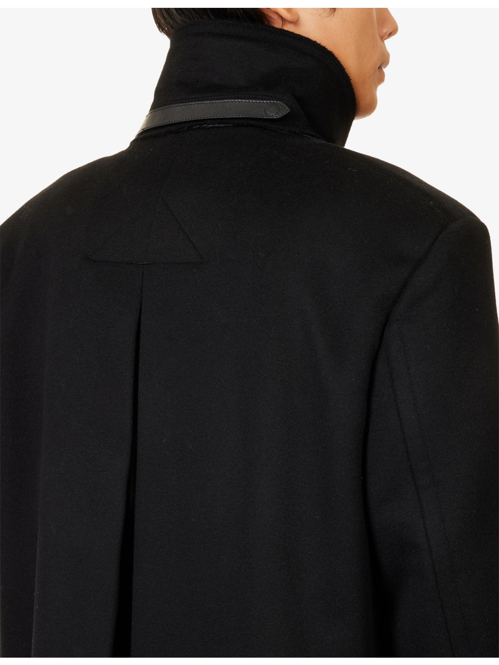 Double-Breasted Officer Wool Coat - 6