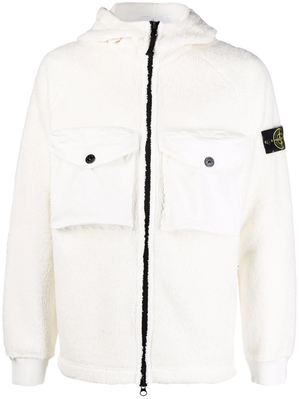 Compass-patch fleece jacket - 1