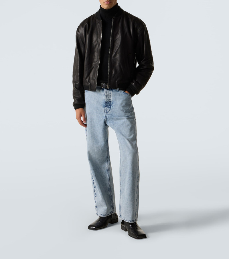 FRAME Leather bomber jacket outlook