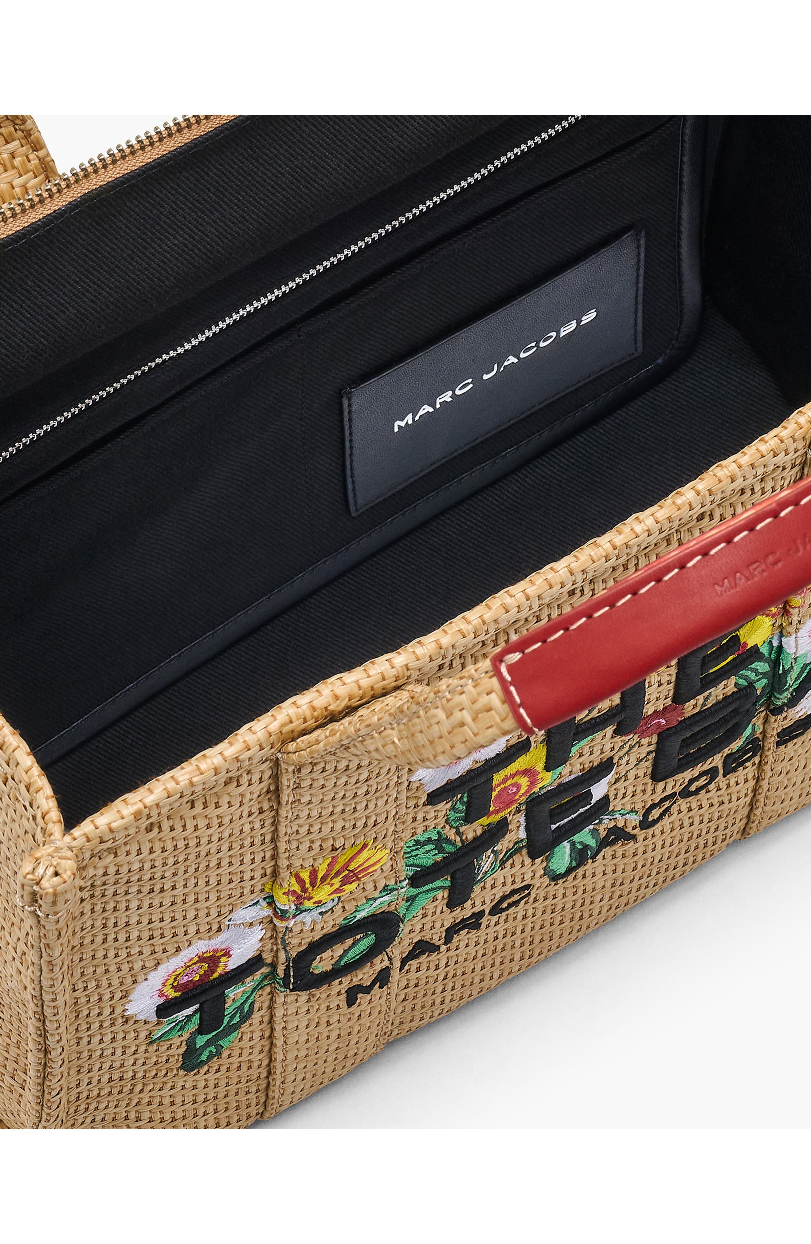 Marc Jacobs The Medium Faux Raffia Tote in Natural at Nordstrom - 7