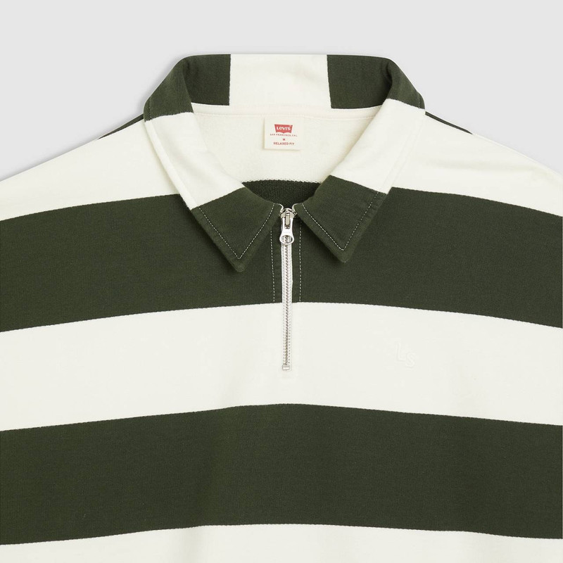 QUARTER ZIP COLLAR CREWNECK SWEATSHIRT 7