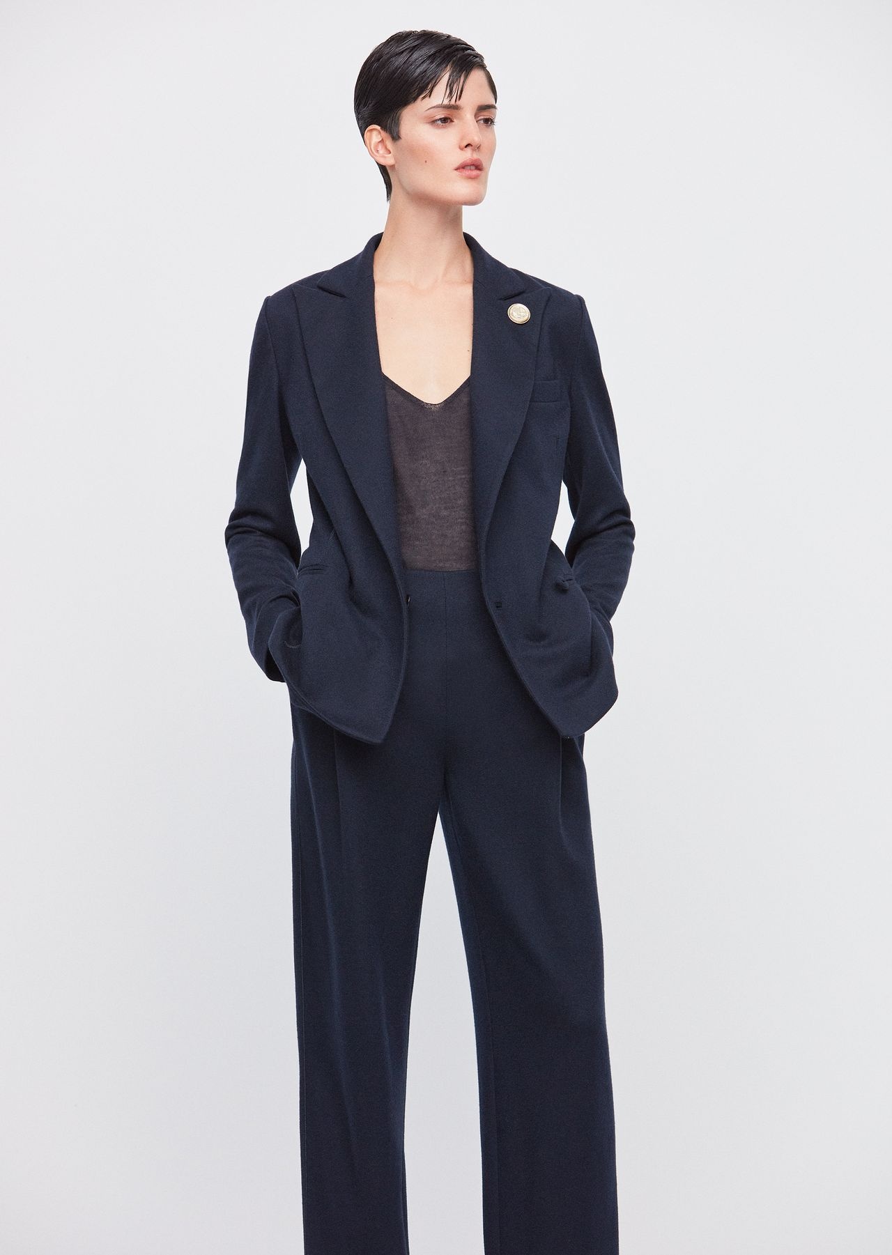 Flowing trousers in pure Casentino cashmere - 7