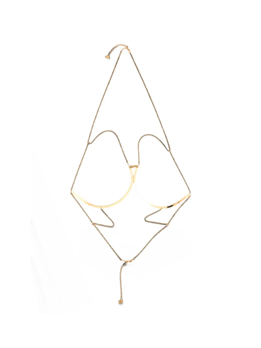 curved-plate chain body jewellery - 1