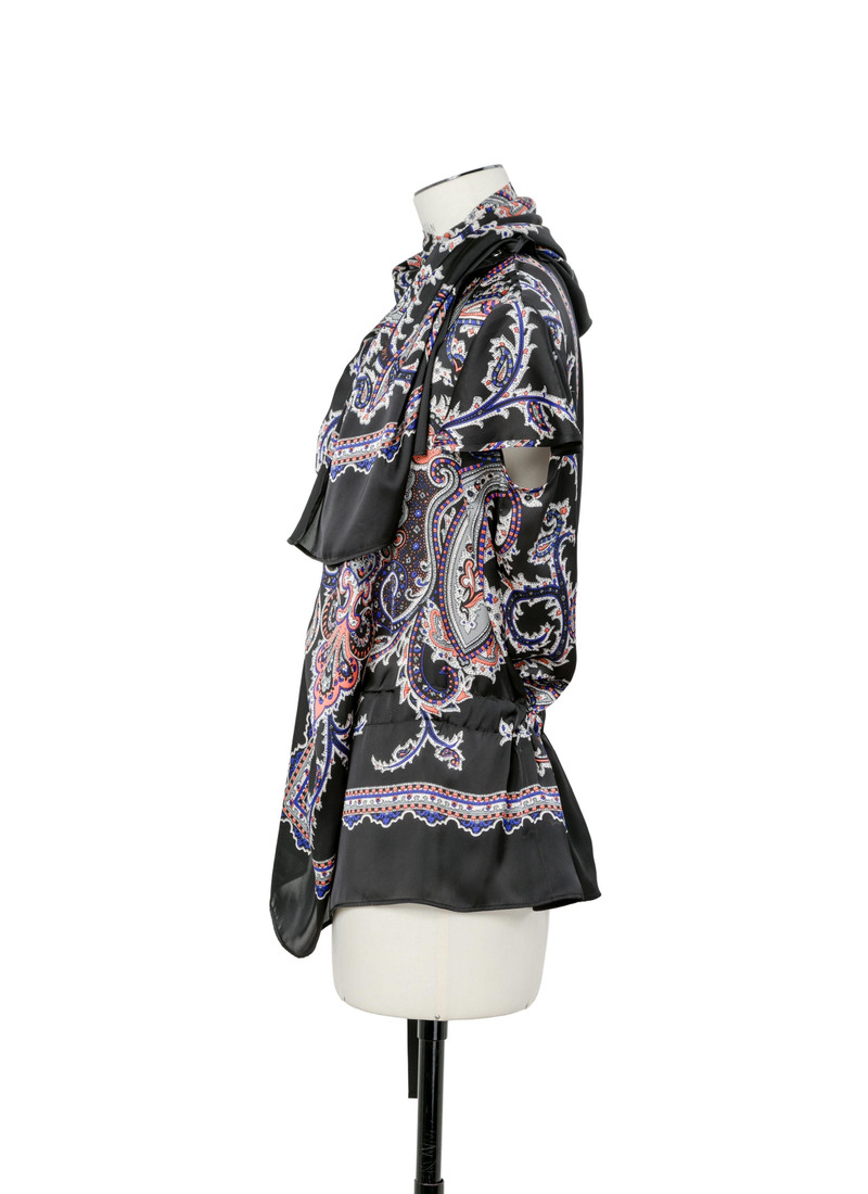 sacai Paisley Print x Cotton Jersey T-Shirt outlook
