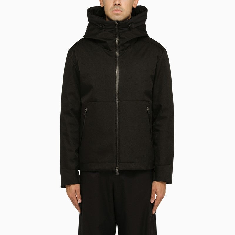 Herno Black Nylon Jacket Men - 1