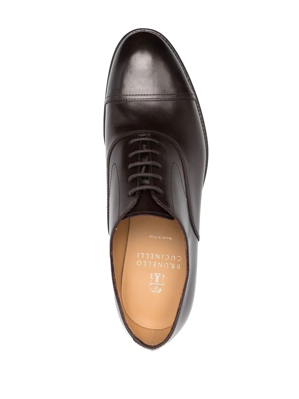 lace-up leather Oxford shoes - 4