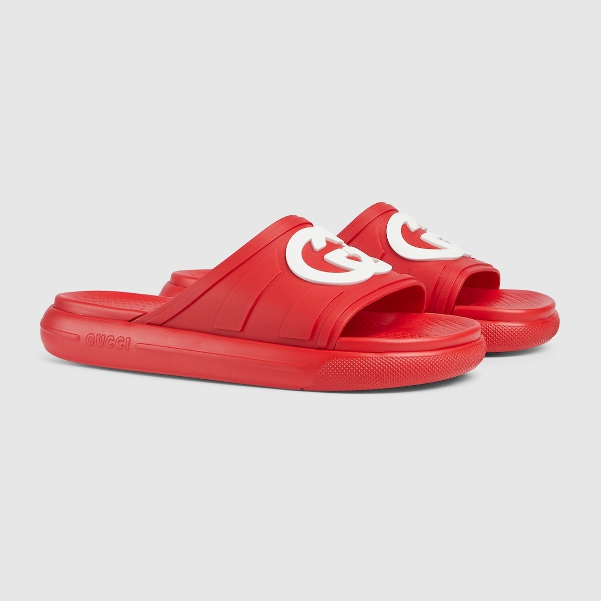 Gucci Interlocking G Slide Sandals - 2