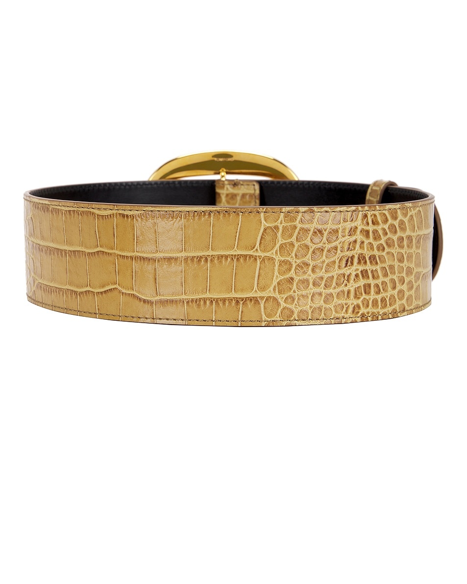 Ursula 50mm Stamped Croc Belt - 2