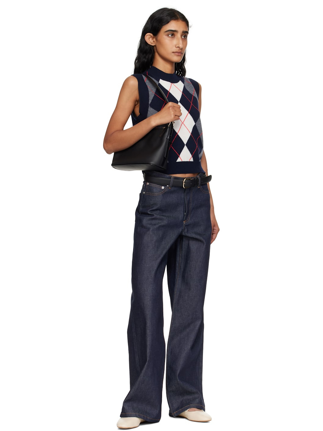Black Vera Shoulder Bag - 4