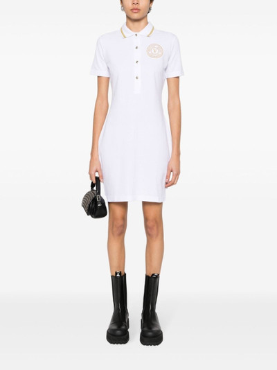 VERSACE JEANS COUTURE embroidered-logo mini polo dress outlook