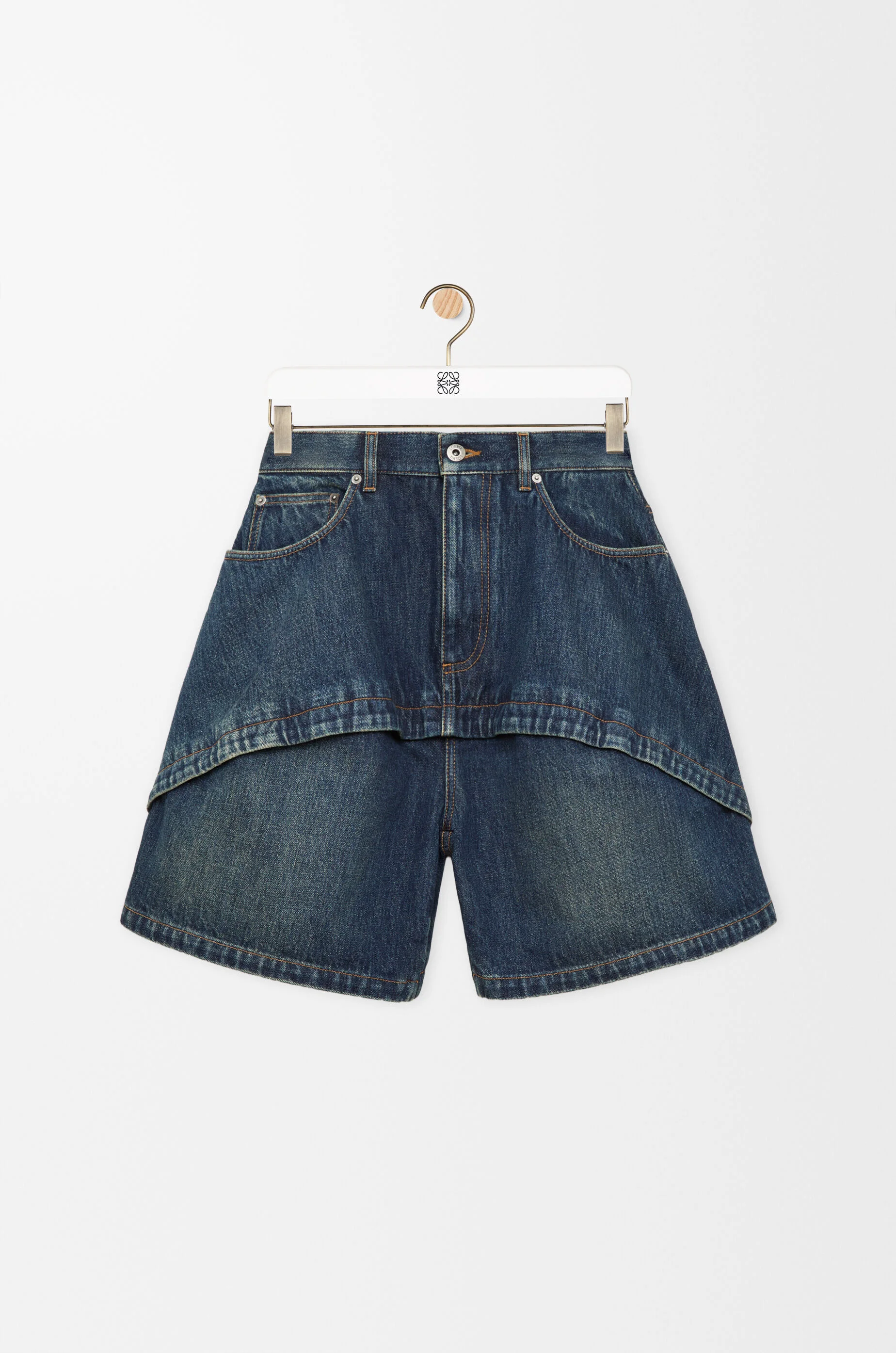 Shorts in denim - 1