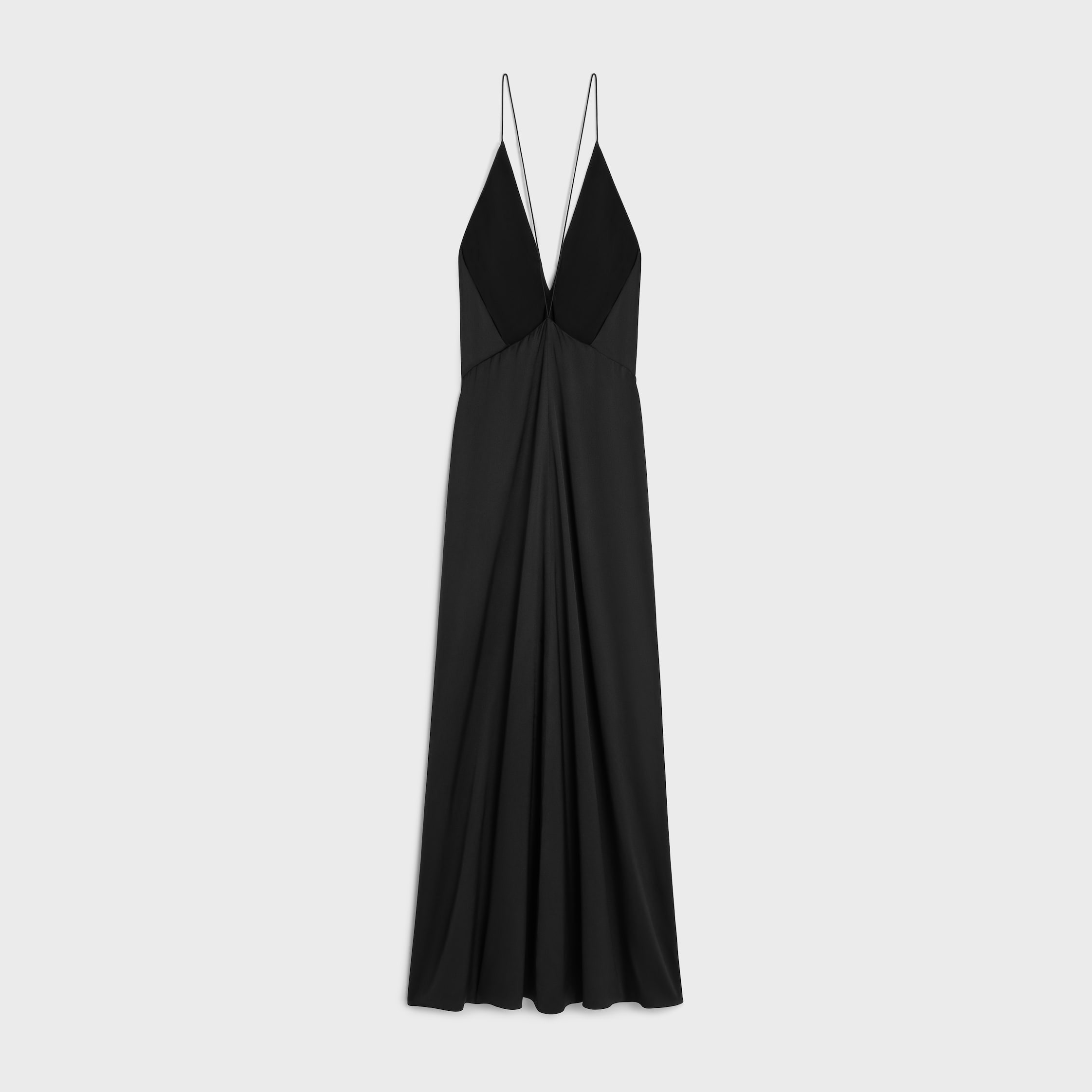 long dress in silk satin - 2