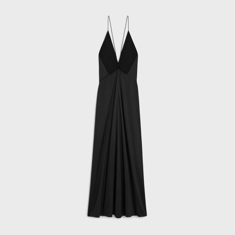 CELINE long dress in silk satin outlook