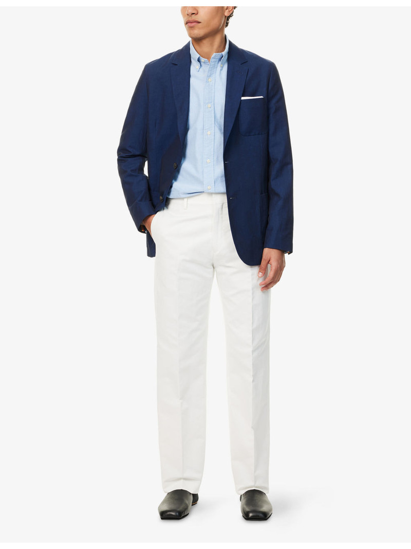 Paul Smith Single-Breasted Slim-Fit Cotton and Linen-Blend Blazer outlook