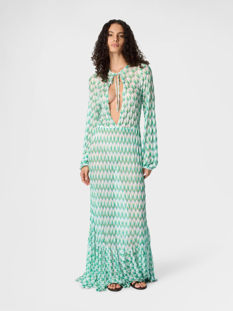 Missoni Cover-up in viscose with floral pattern and long sleeves outlook