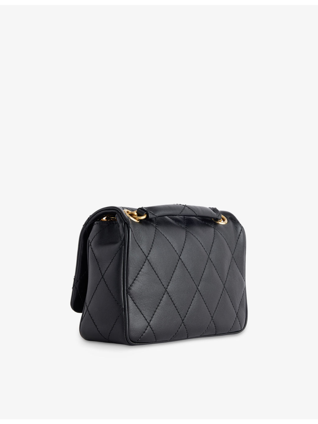 Small Strand Quilted Leather Shoulder Bag - 5