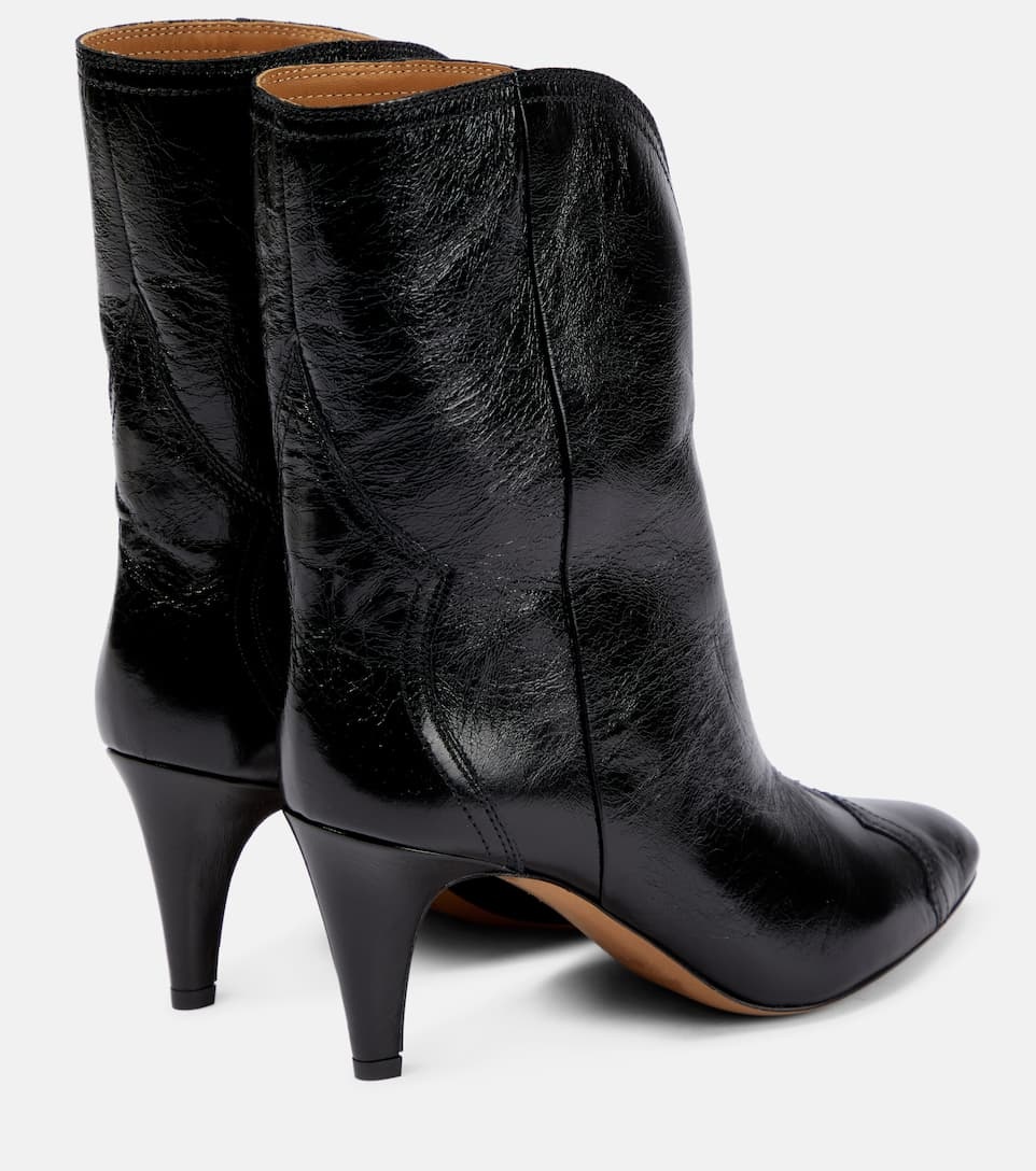 Dytho crinkled leather ankle boots - 3