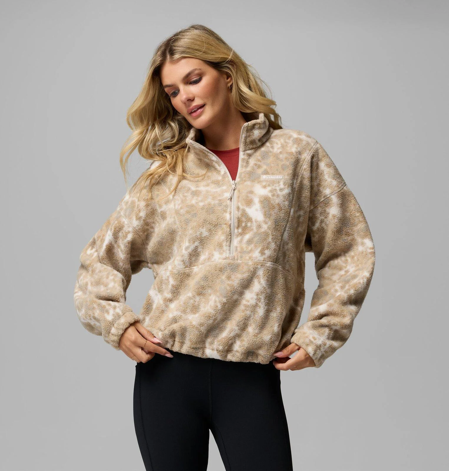 Women's Timber Meadow MTR Printed Fleece Half Zip - 1