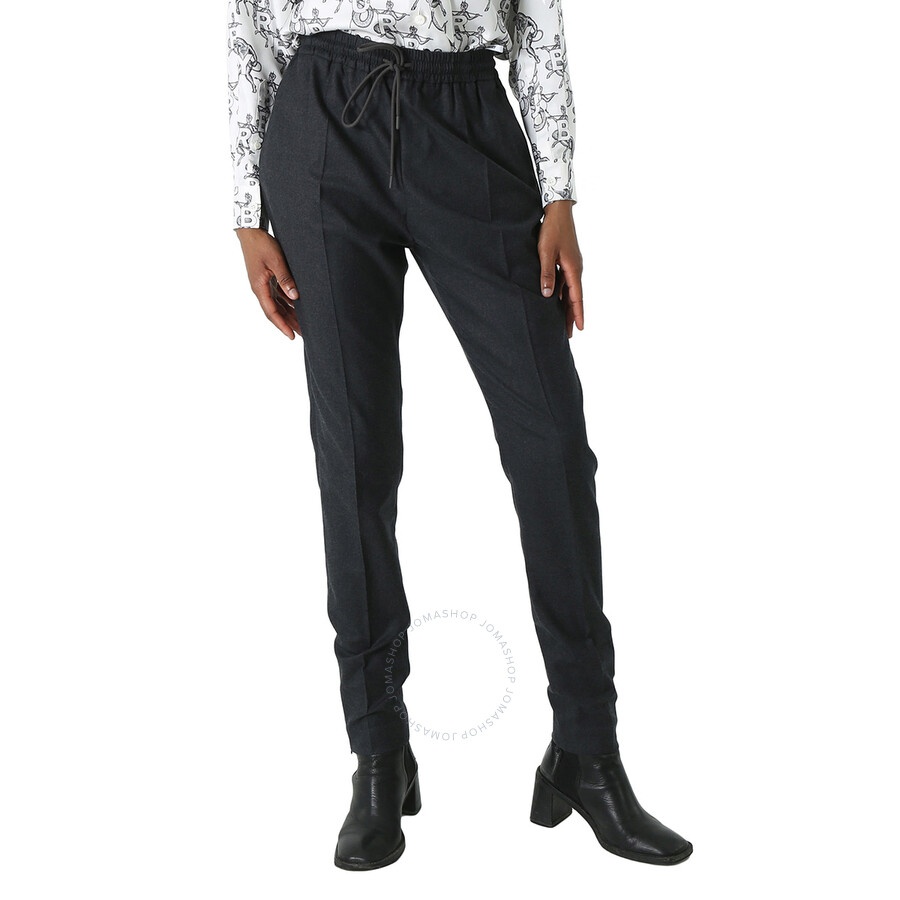 Burberry Dark Grey Melange Wool Lidywhs Trouser - 3