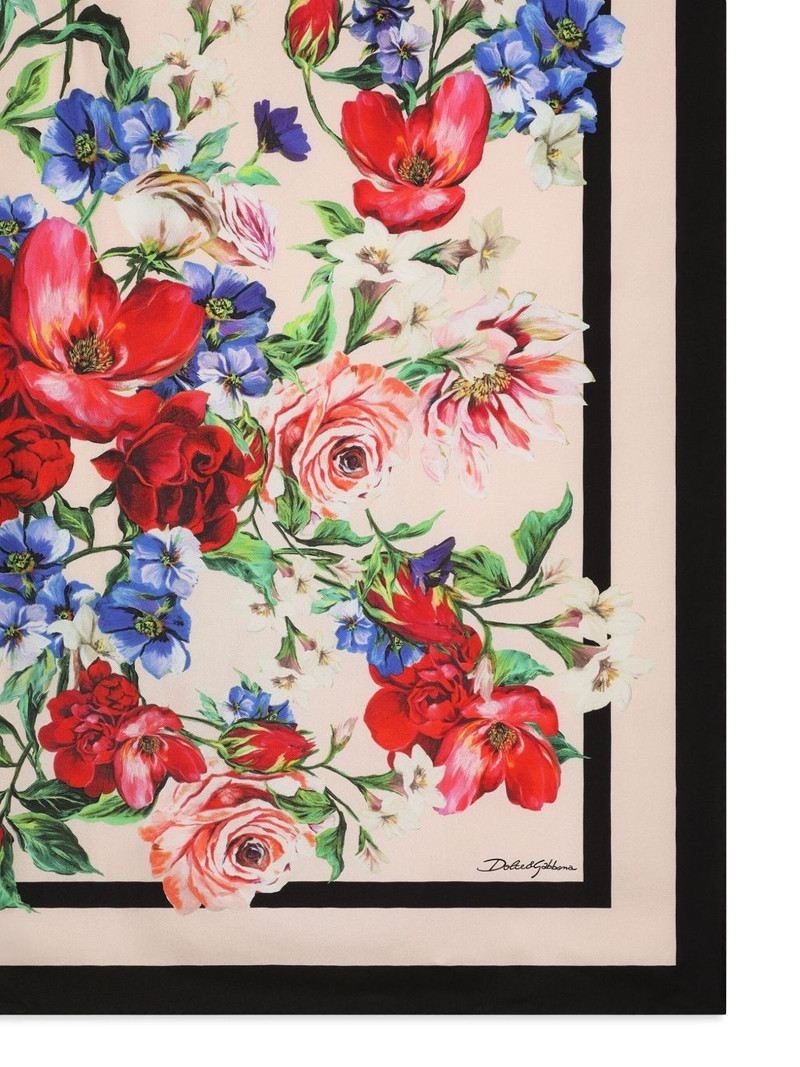 Dolce & Gabbana floral-print scarf outlook