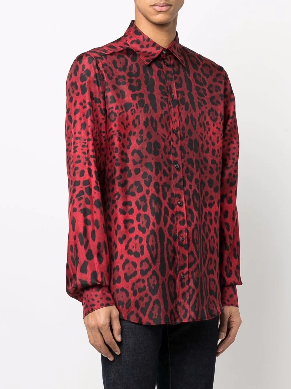 leopard-print long-sleeve shirt - 3