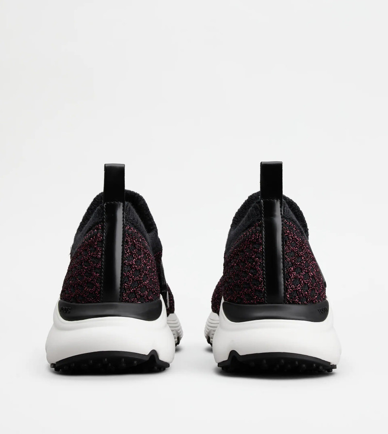 Tod's KATE SNEAKERS IN LUREX MIX TECHNICAL FABRIC - WHITE outlook