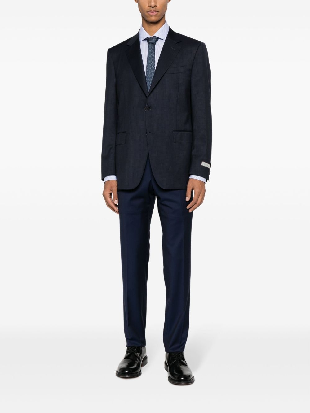 slim-cut virgin-wool trousers - 2