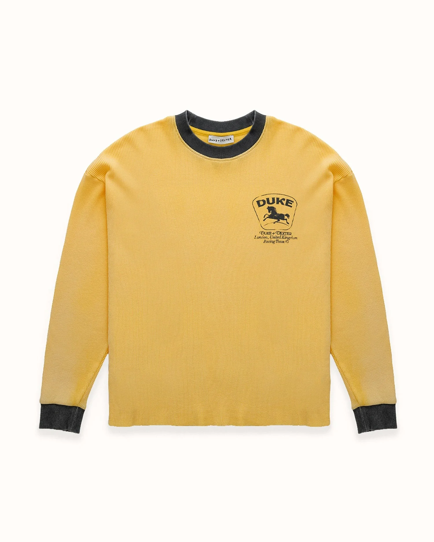 DR4 Sun Faded Yellow Racing Waffle Top - 1