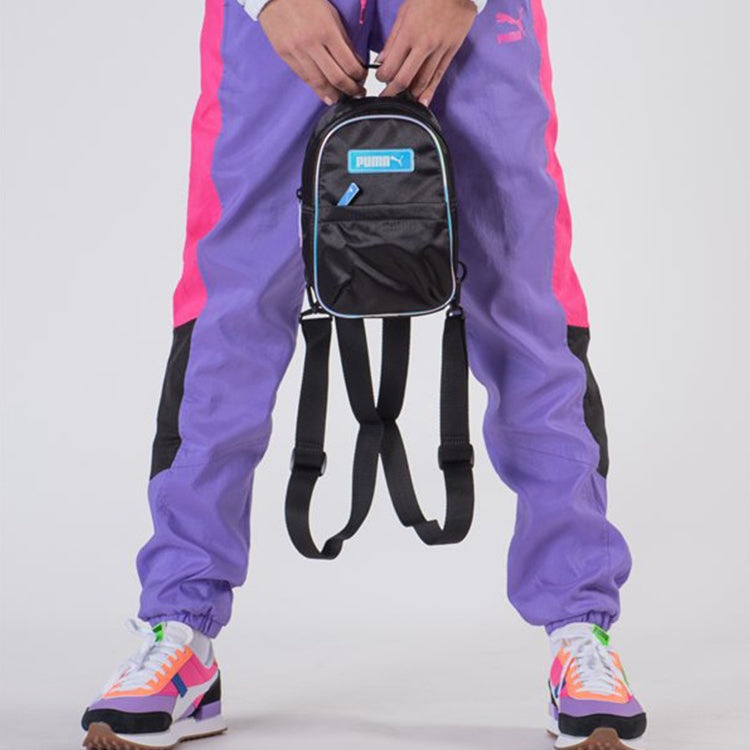 (WMNS) PUMA Prime Time Mini Backpack 'Black Blue' 076984-01 - 5