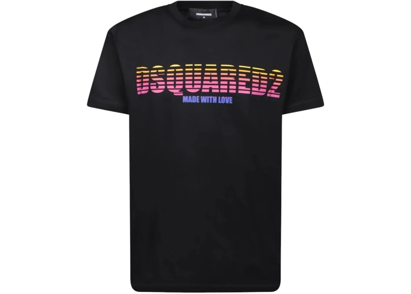 Dsquared2 Cool Fit Made With Love Logo T-Shirt Black - 1