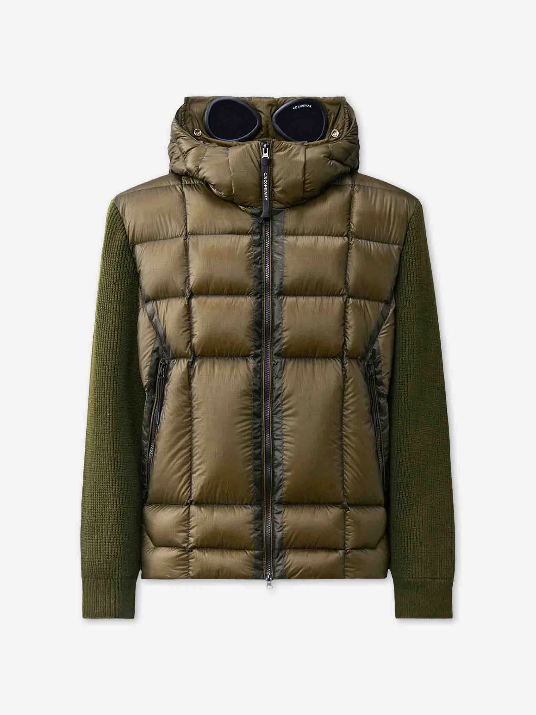 PADDED CARDIGAN WITH HOOD - 1