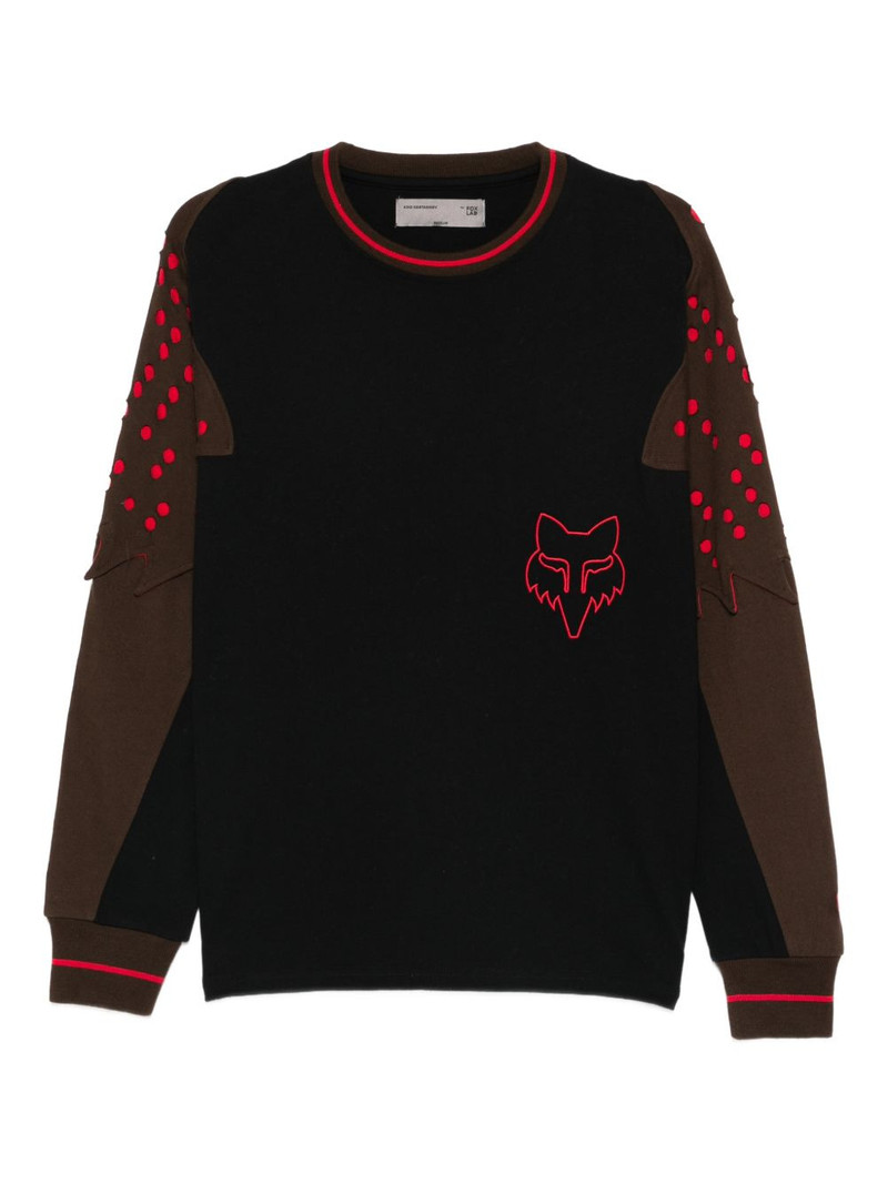 perforated long-sleeve sweatshirt 1