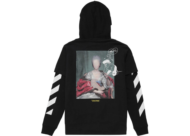 Off-White OFF-WHITE Diag Mariana Hooded T-Shirt Black/Multicolor outlook