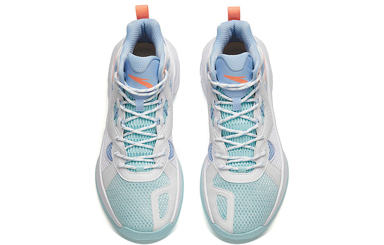 ANTA Shock The Game 2 High Top Shoes 'White Blue' 112211620S-6 - 3