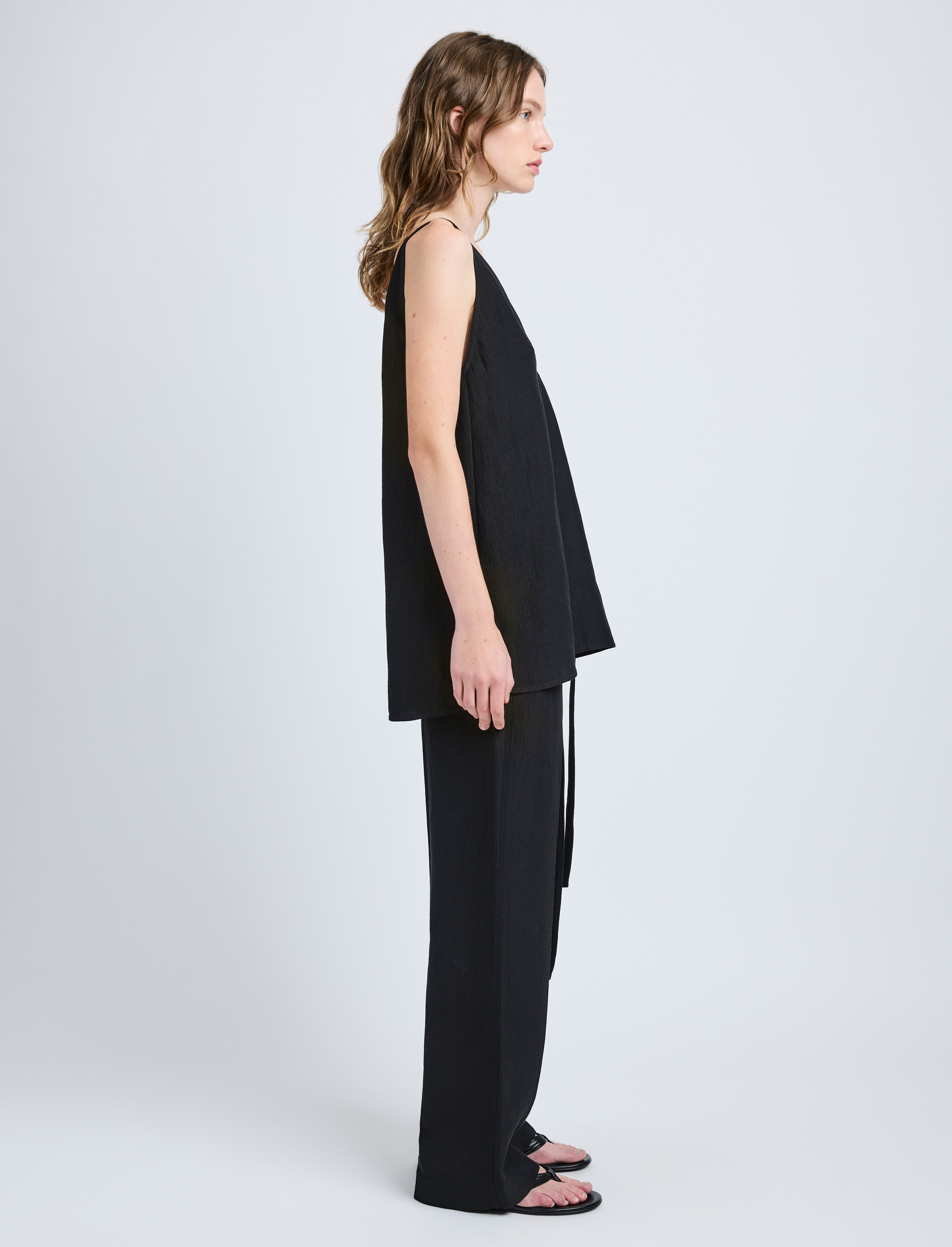 Maggi Pant in Cotton Viscose Linen - 3